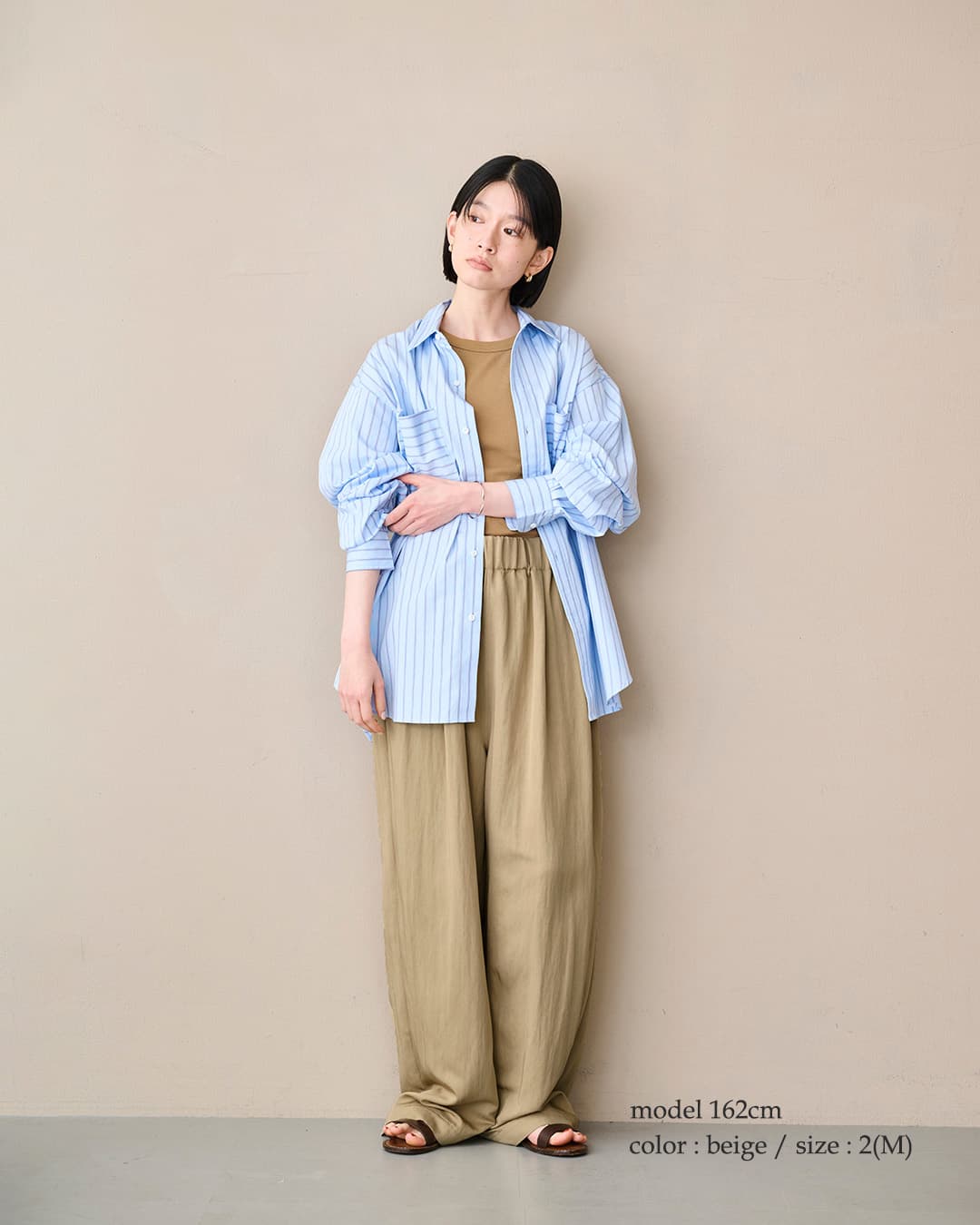 kha:ki接触冷感 2タック ワイド イージーパンツ 2TUCK EASY PANTS mil26spt3260