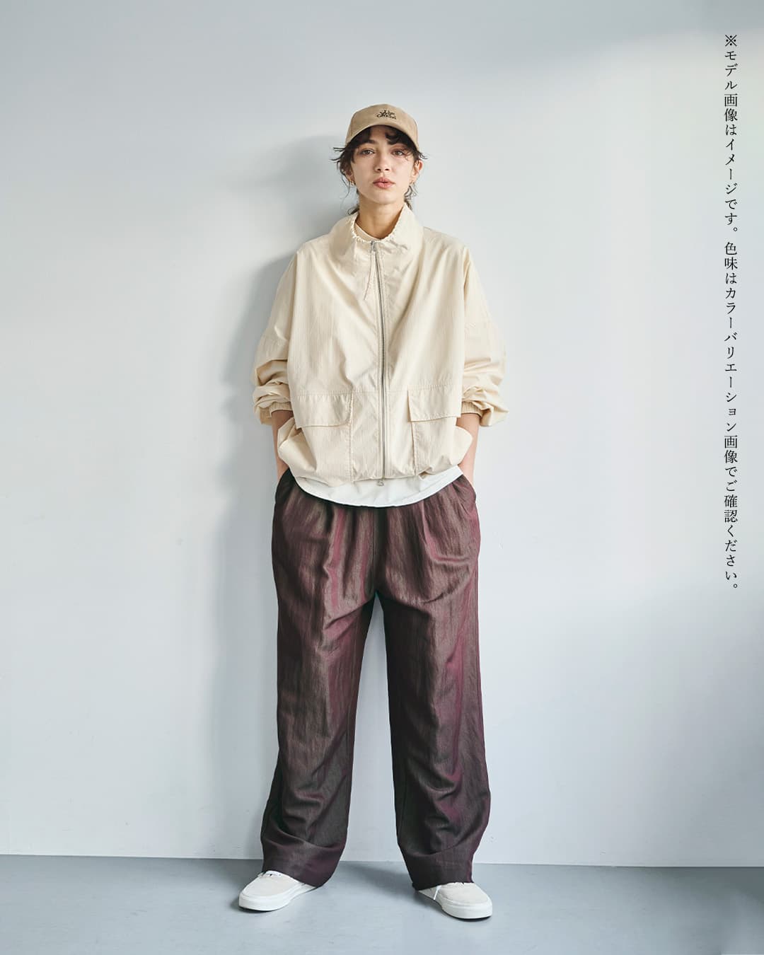 kha:ki接触冷感 2タック ワイド イージーパンツ 2TUCK EASY PANTS mil26spt3260