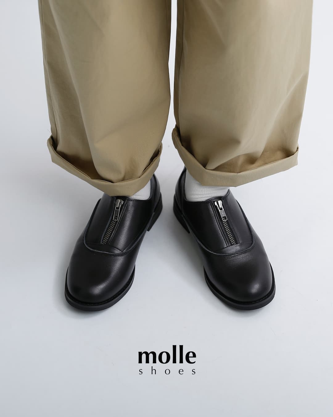 molle shoesセンタージップ オックスフォード シューズ CENTER ZIP OXFORD mls210301-27