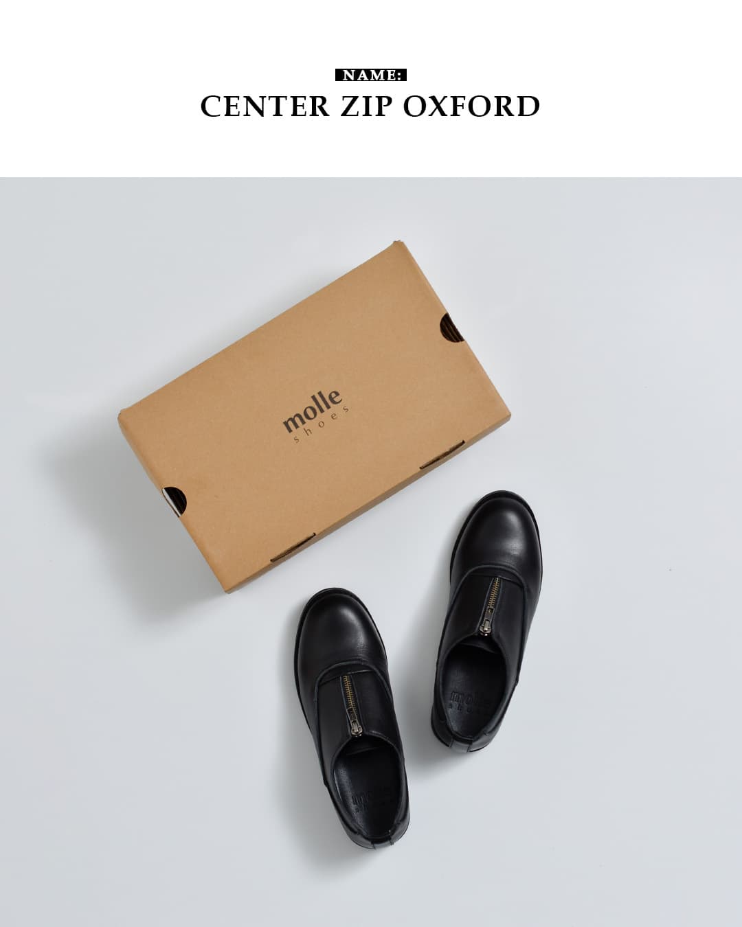 molle shoesセンタージップ オックスフォード シューズ CENTER ZIP OXFORD mls210301-27