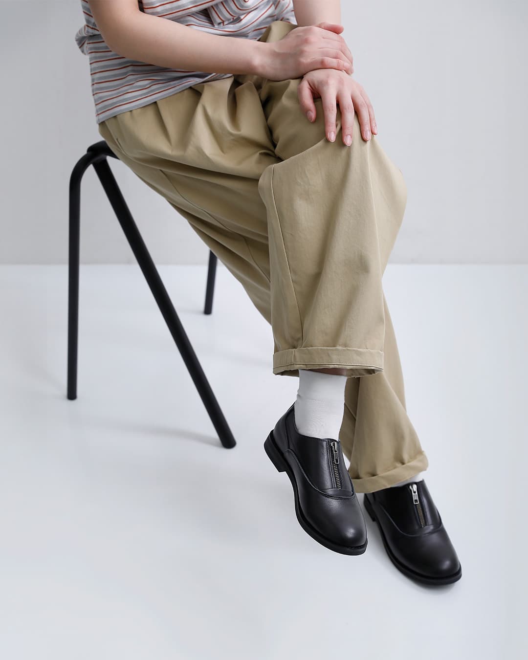 molle shoesセンタージップ オックスフォード シューズ CENTER ZIP OXFORD mls210301-27