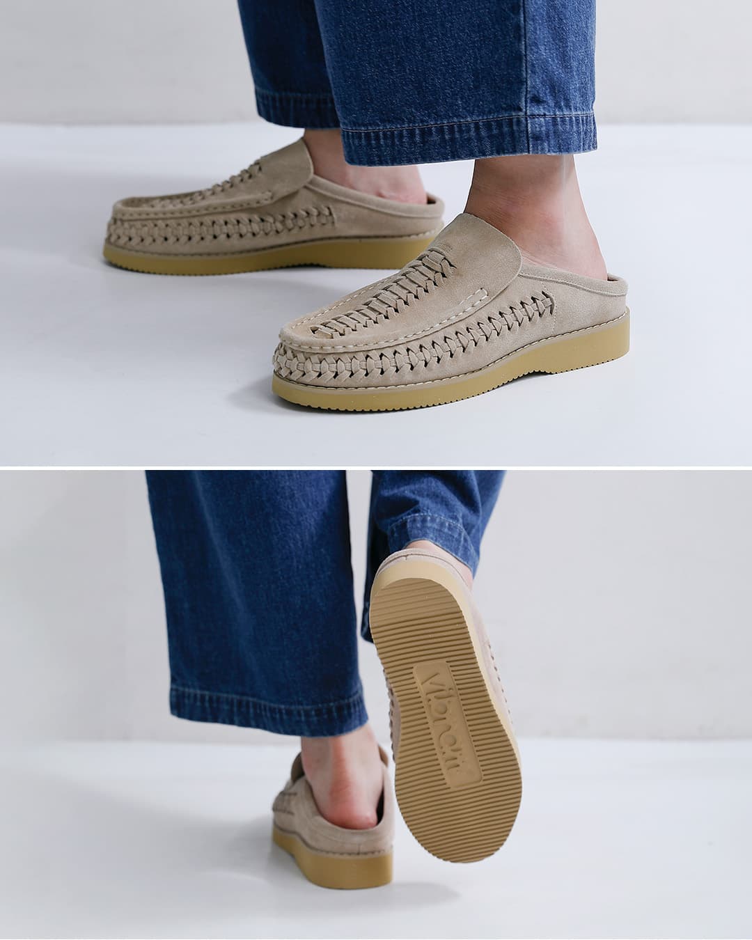 molle shoesビブラムソール プレペチャ スライド スリッポン シューズ PURHEPECHA SLIDE mls210301-30