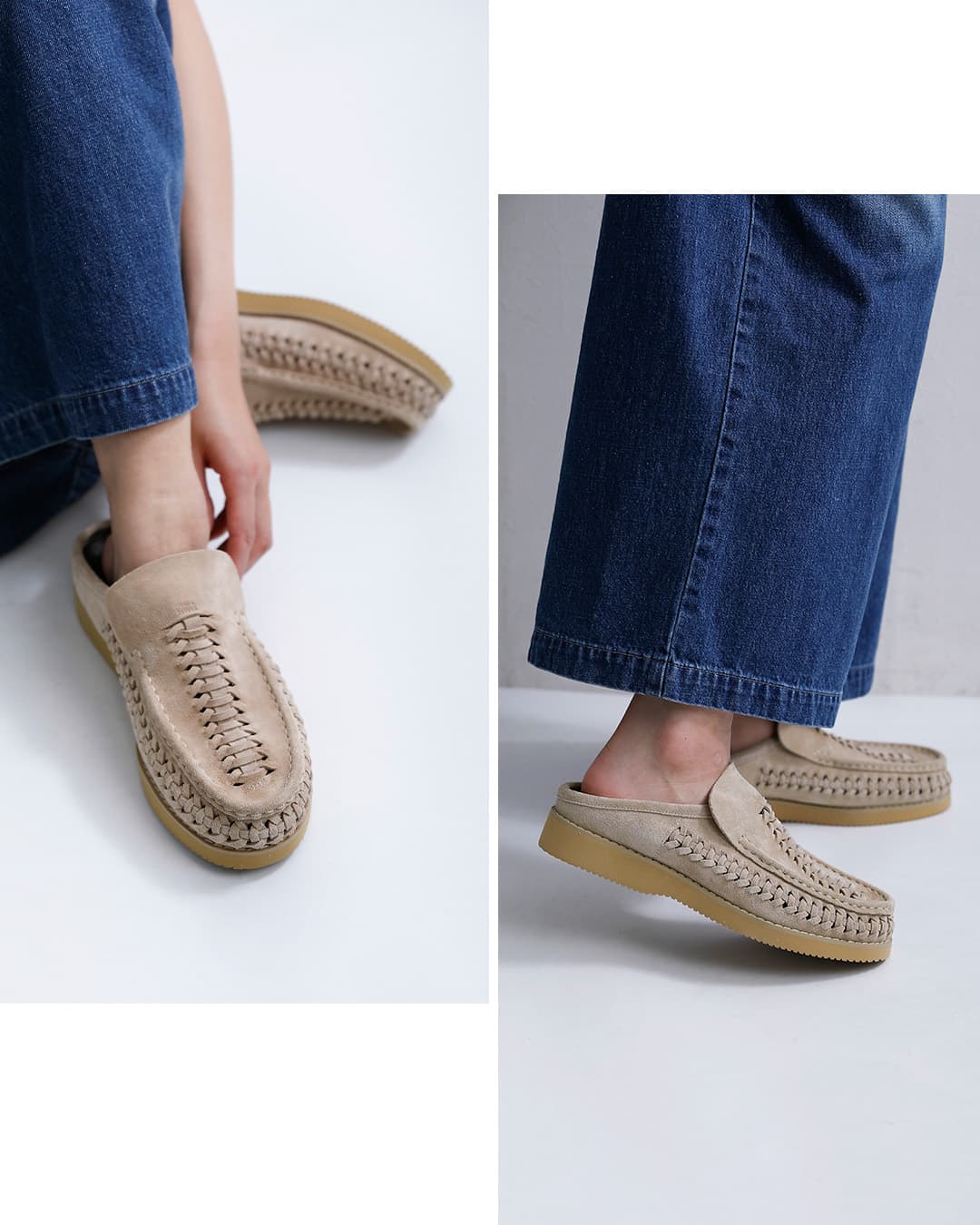 molle shoesビブラムソール プレペチャ スライド スリッポン シューズ PURHEPECHA SLIDE mls210301-30