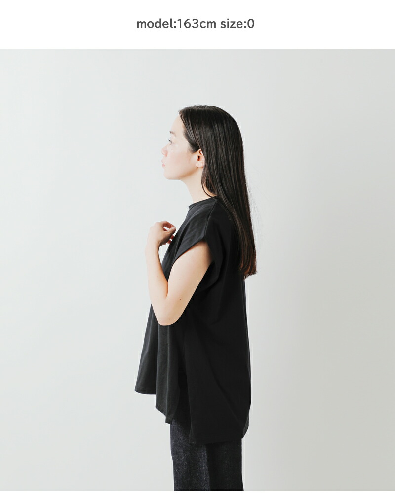 MANON(マノン)コットンインタックフレンチスリーブTシャツ“INTUCKFRENCHSLEEVETEE”mnn-c-113