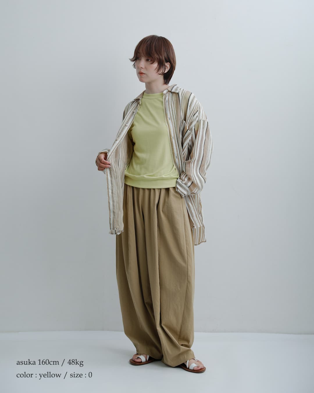 MANON(マノン)サマーウール ミックス クール フレンチスリーブ Tシャツ WOOL MIX COOL FRENCH SLEEVE TEE mnn-c-183