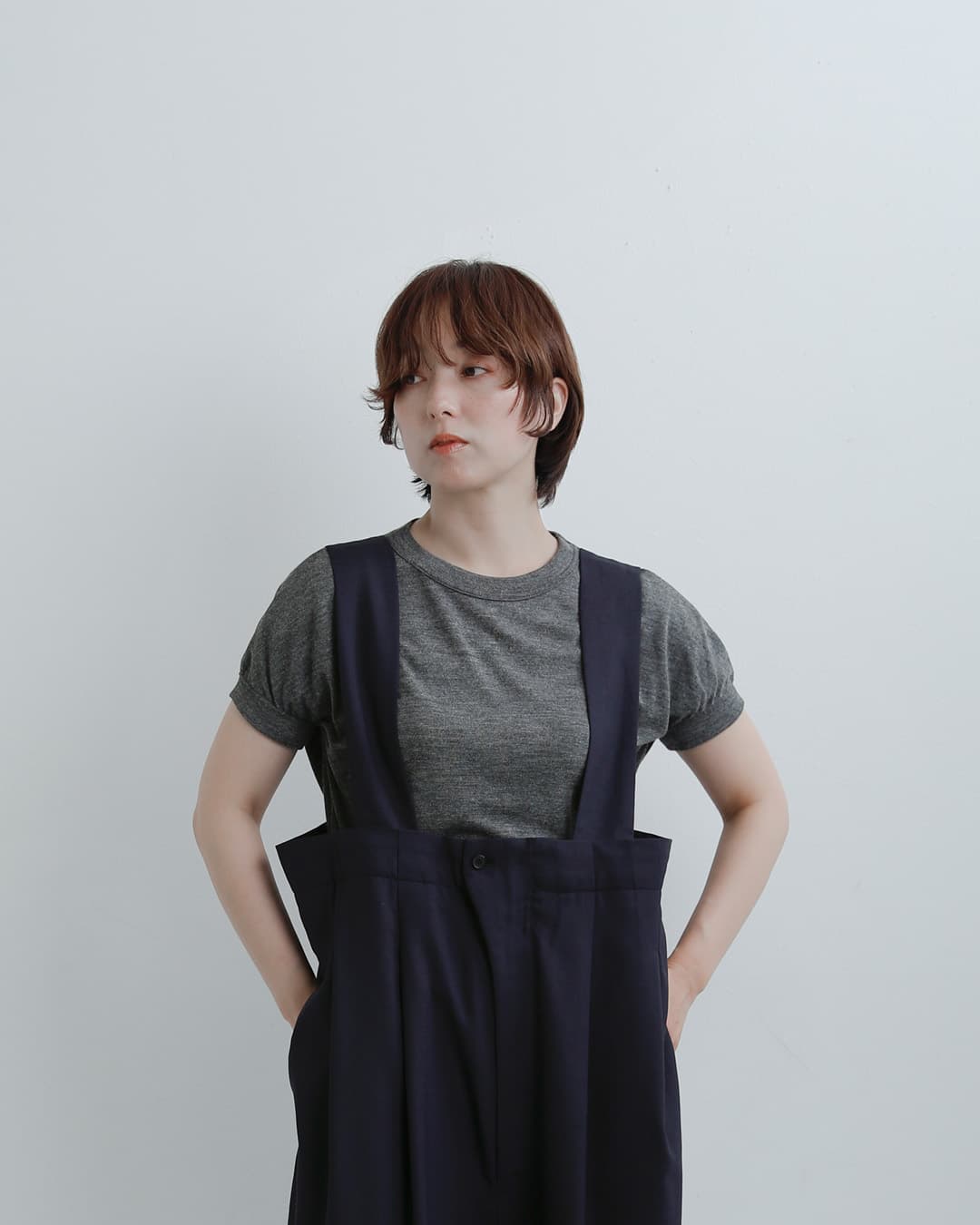 MANON(マノン)サマーウール ミックス クール フレンチスリーブ Tシャツ WOOL MIX COOL FRENCH SLEEVE TEE mnn-c-183