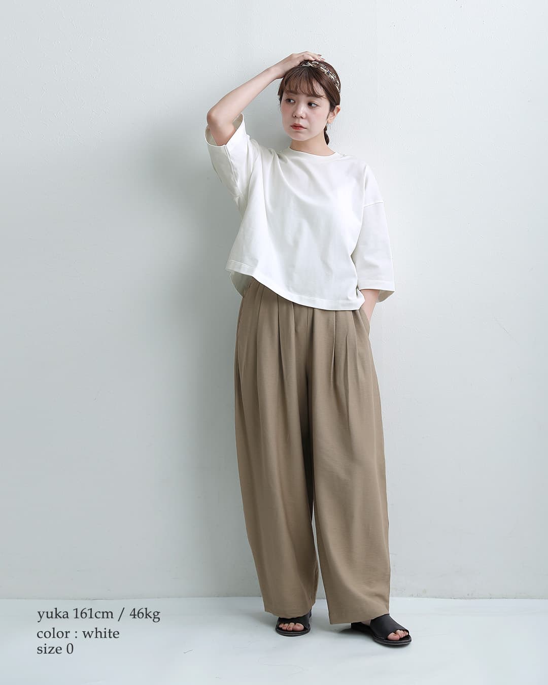 MANONコットン天竺 後ヨーク クルーネック Tシャツ BACK YORK TEE mnn-c-188