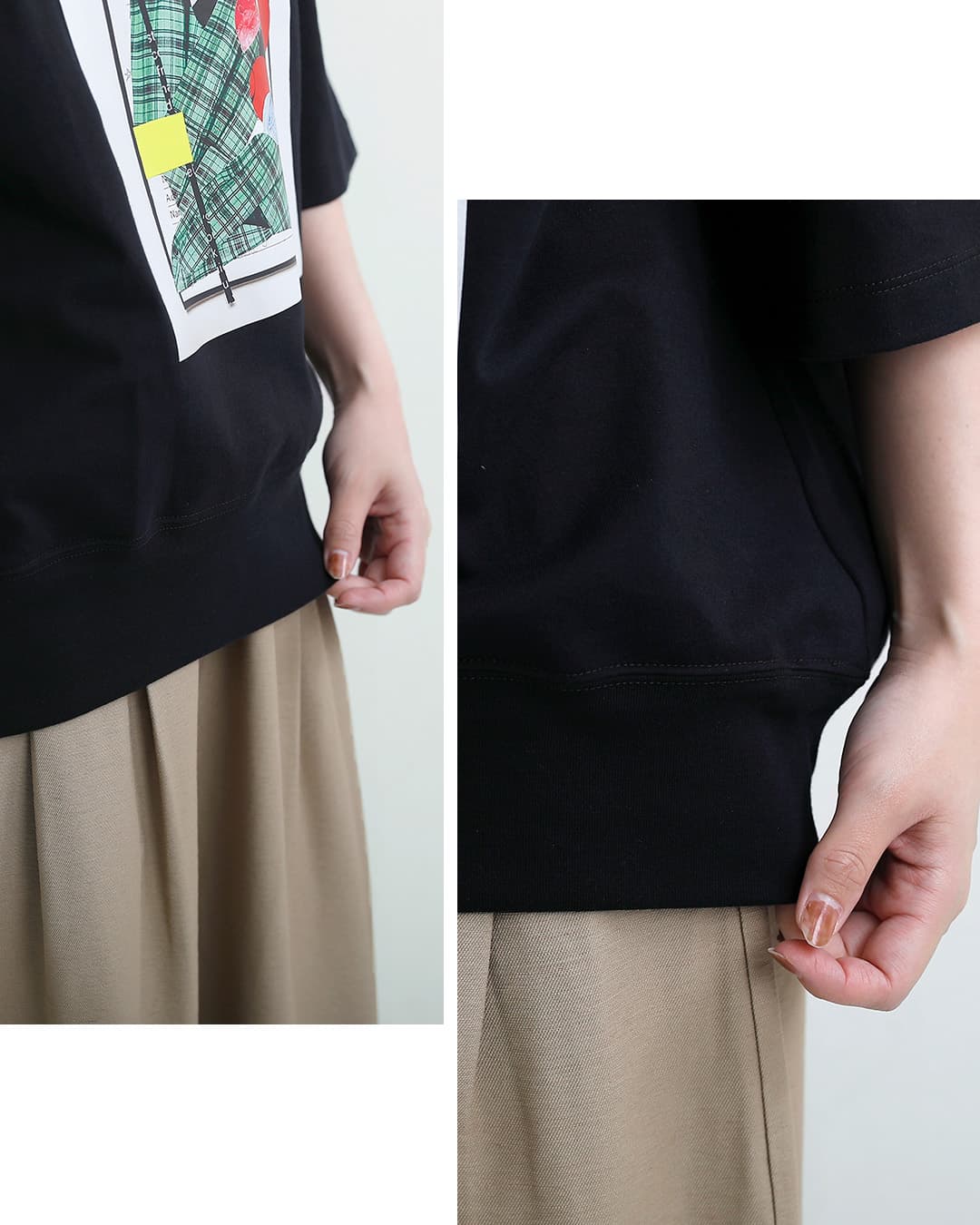 MANONコットン天竺 ブーケ プリント Tシャツ BOUQUET PRINT2 TEE mnn-c-193