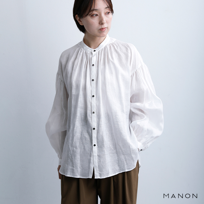 MANONフレンチリネン アミカルシャツ “FRENCH LINEN AMICAL SHT” mnn-sh-309