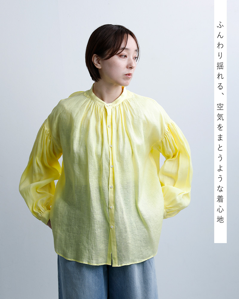 MANONフレンチリネン アミカルシャツ “FRENCH LINEN AMICAL SHT” mnn-sh-309