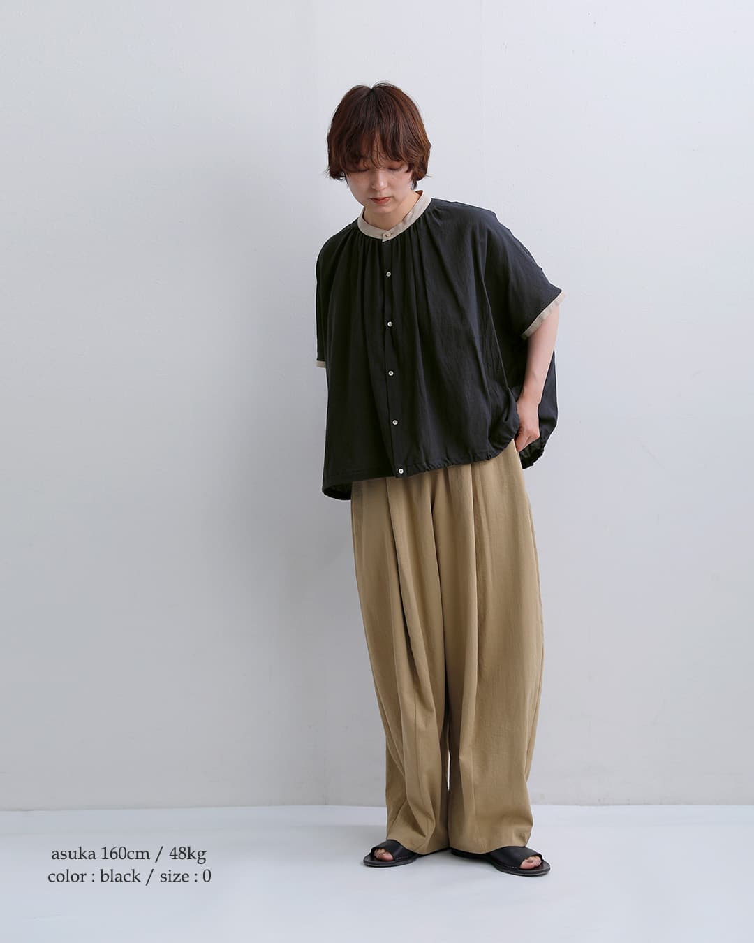 MANONフレンチスリーブ スピンドル クレリック アミカル シャツ FRENCH SLEEVE SPINDLE CLERIC AMICAL SHT mnn-sh-328