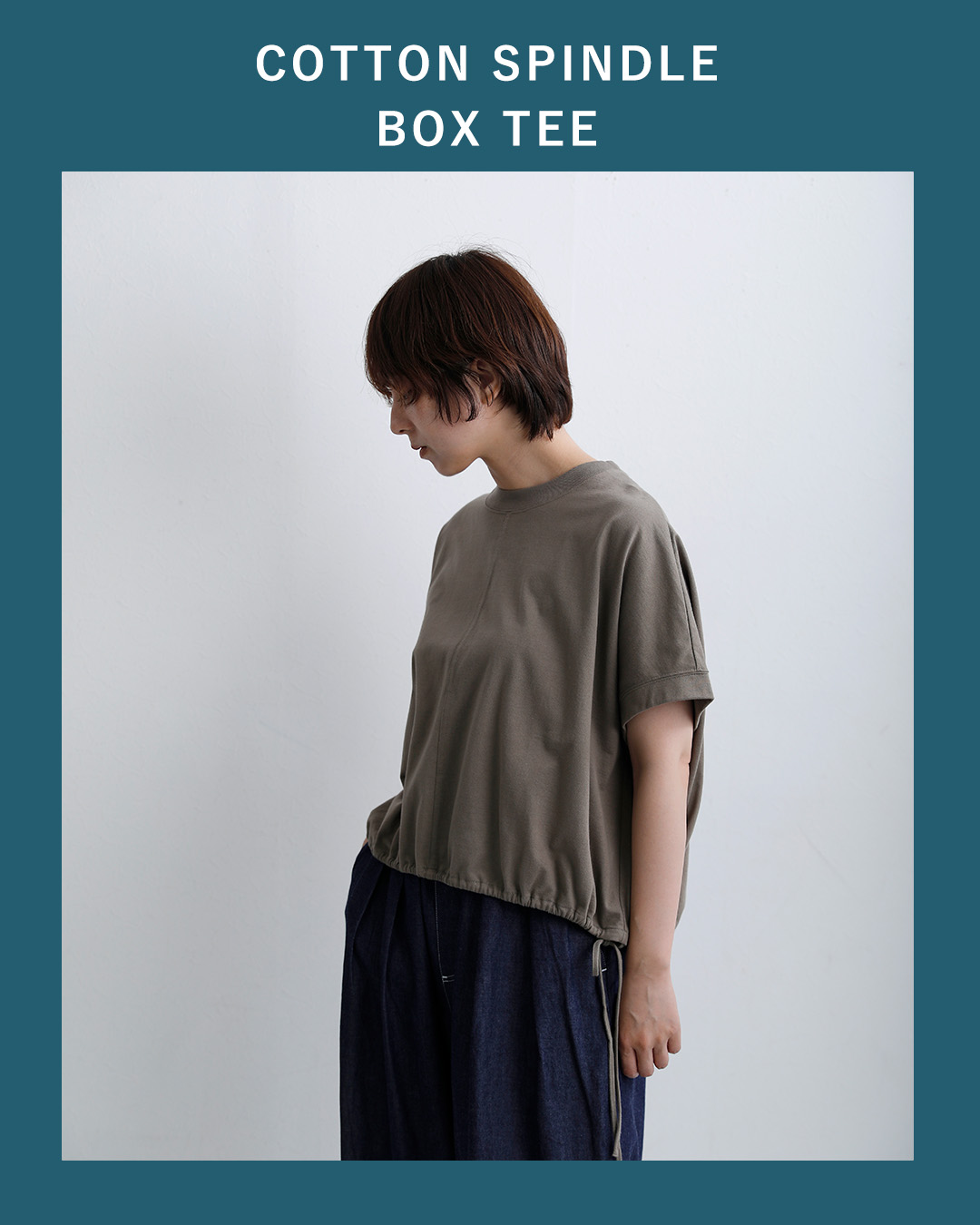 MANONコットン スピンドル ボックス Tシャツ SPINDLE BOX TEE mnn-spc-035-6