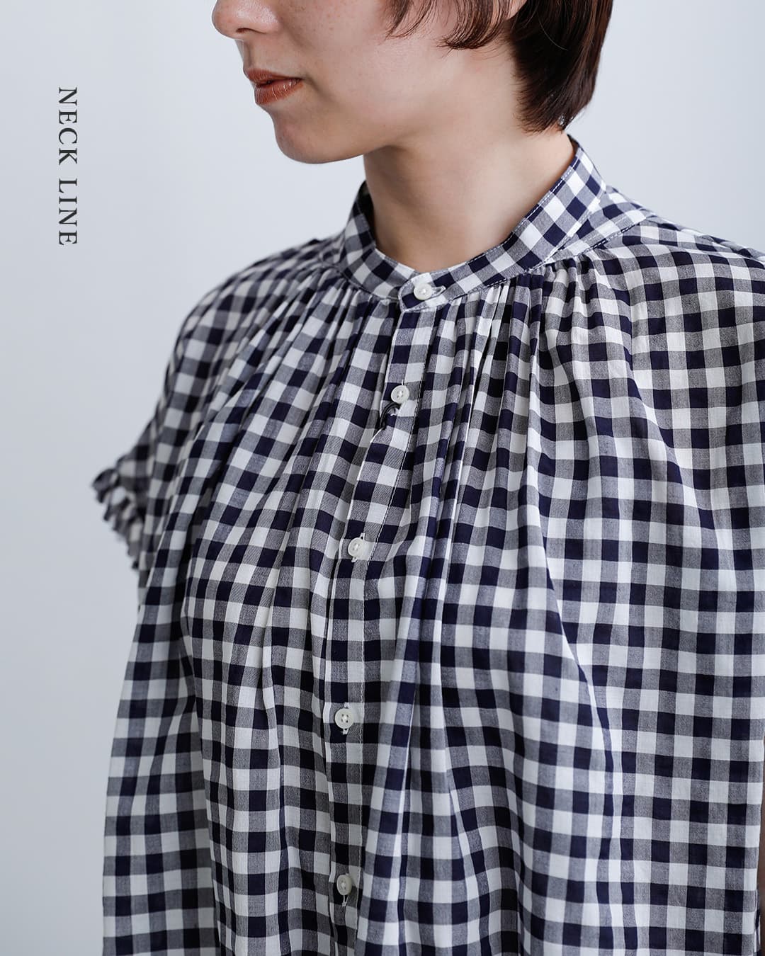 MANONコットン フリルスリーブ アミカル シャツ FRILL SLEEVE AMICAL SHIRT mnn-spsh-041
