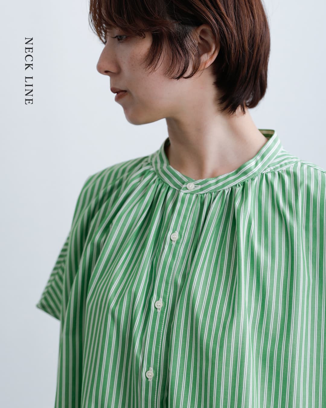 MANONストライプ フレンチスリーブ ビッグ アミカル シャツ STRIPE FRENCH SLEEVE BIG AMICAL SHIRT mnn-spsh-043