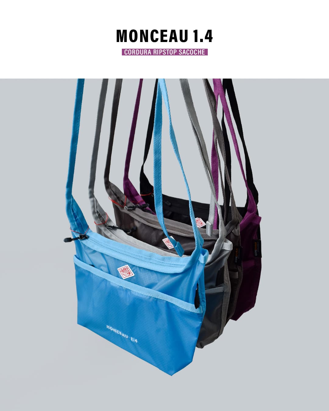 DANTONコーデュラ リップストップ サコッシュ MONCEAU 1.4 monceau1-4