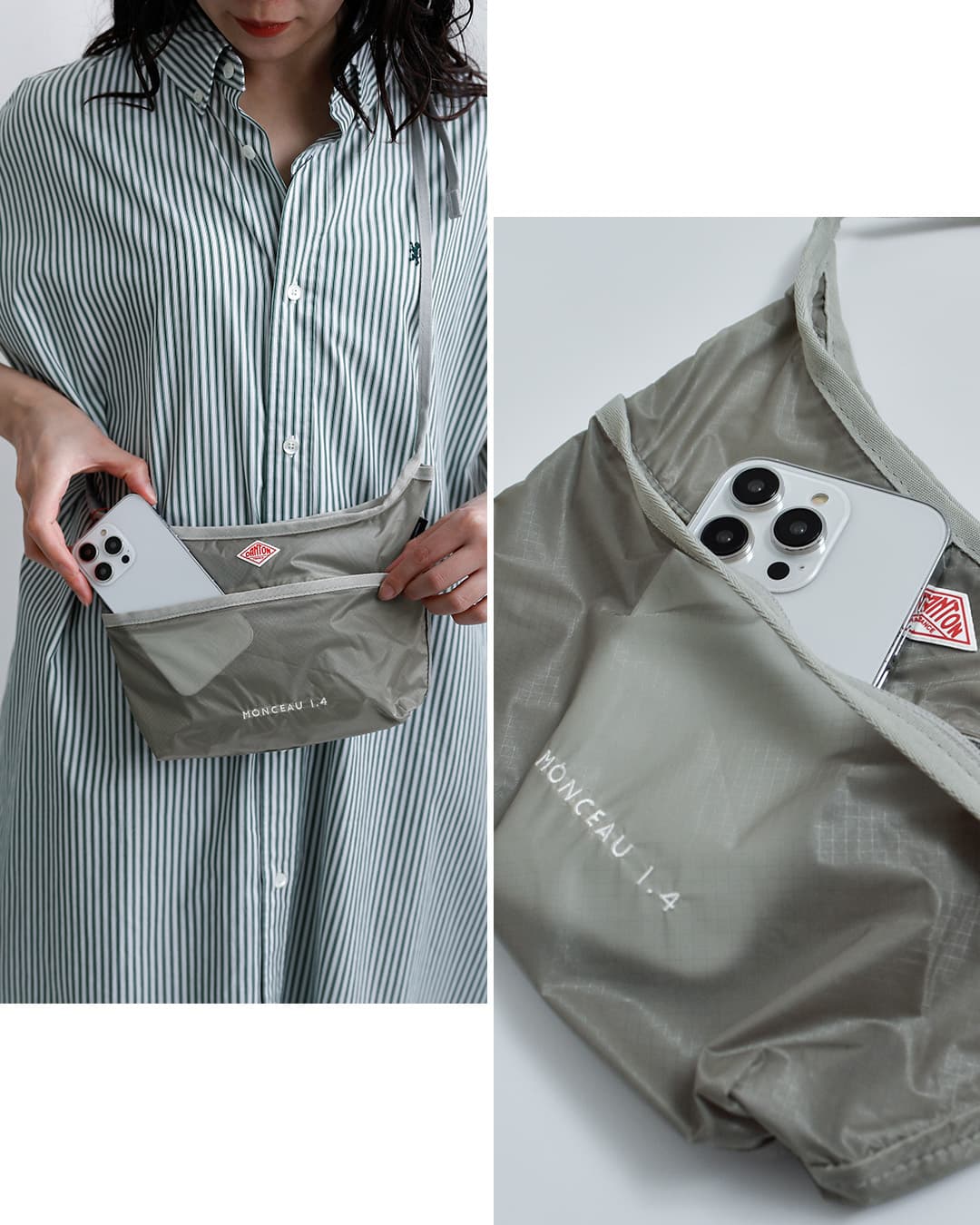 DANTONコーデュラ リップストップ サコッシュ MONCEAU 1.4 monceau1-4