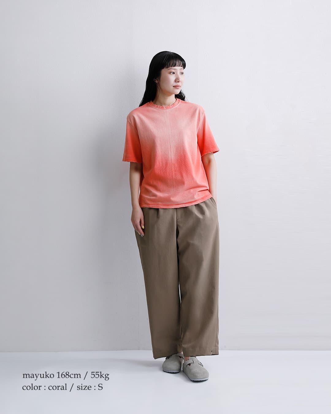 MOOJIMOOJI(ムージームージー)オーバー サイズ クロップ エイジド Tシャツ “OVERSIZE CROP T-SHIRTS AGED” moo-26s-8