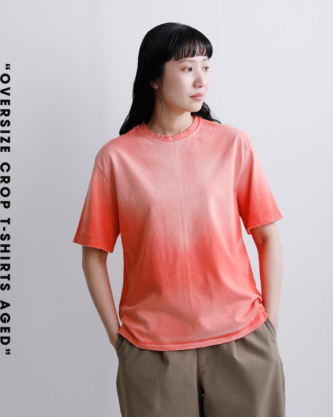MOOJIMOOJI(ムージームージー)オーバー サイズ クロップ エイジド Tシャツ “OVERSIZE CROP T-SHIRTS AGED” moo-26s-8