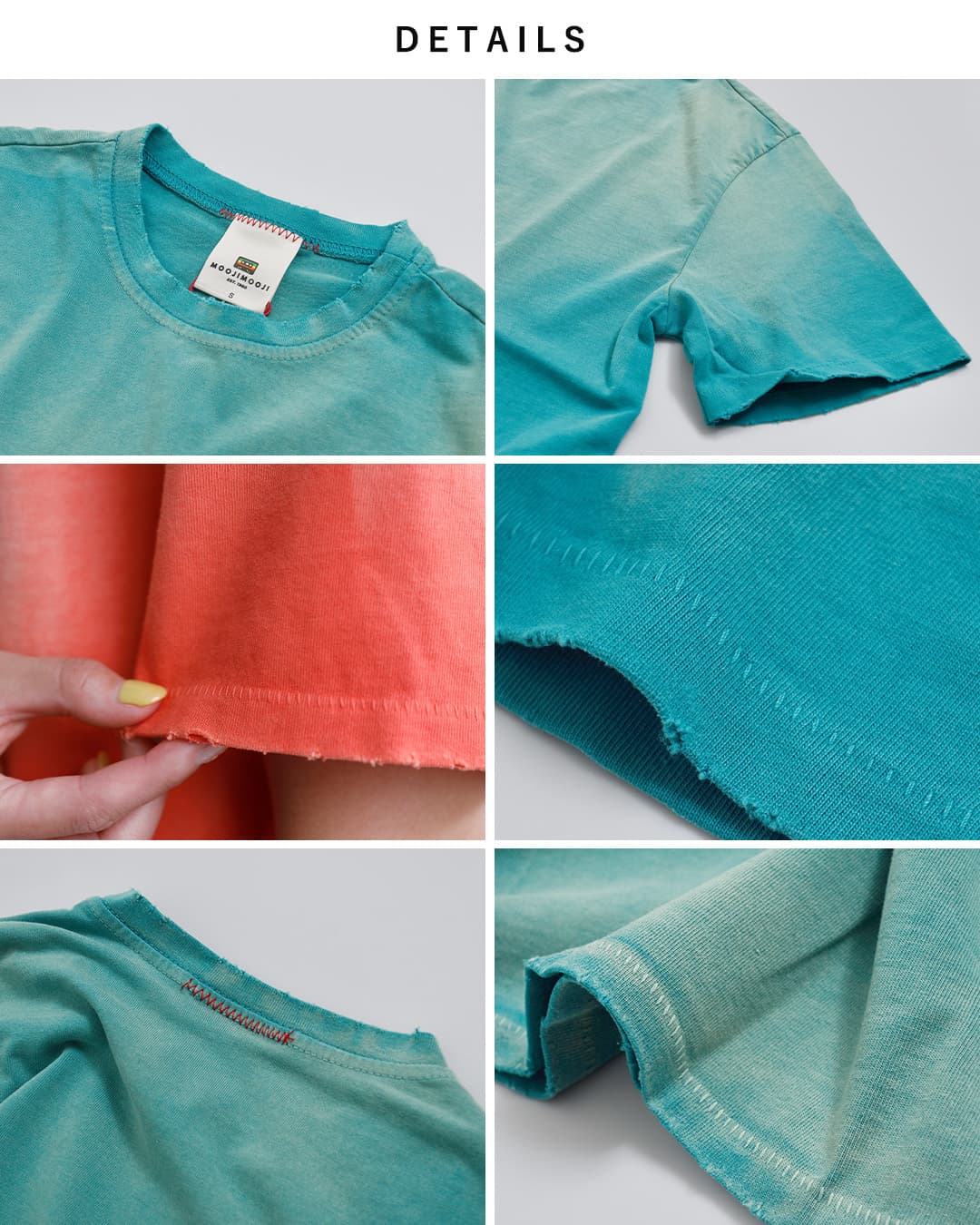 MOOJIMOOJI(ムージームージー)オーバー サイズ クロップ エイジド Tシャツ “OVERSIZE CROP T-SHIRTS AGED” moo-26s-8