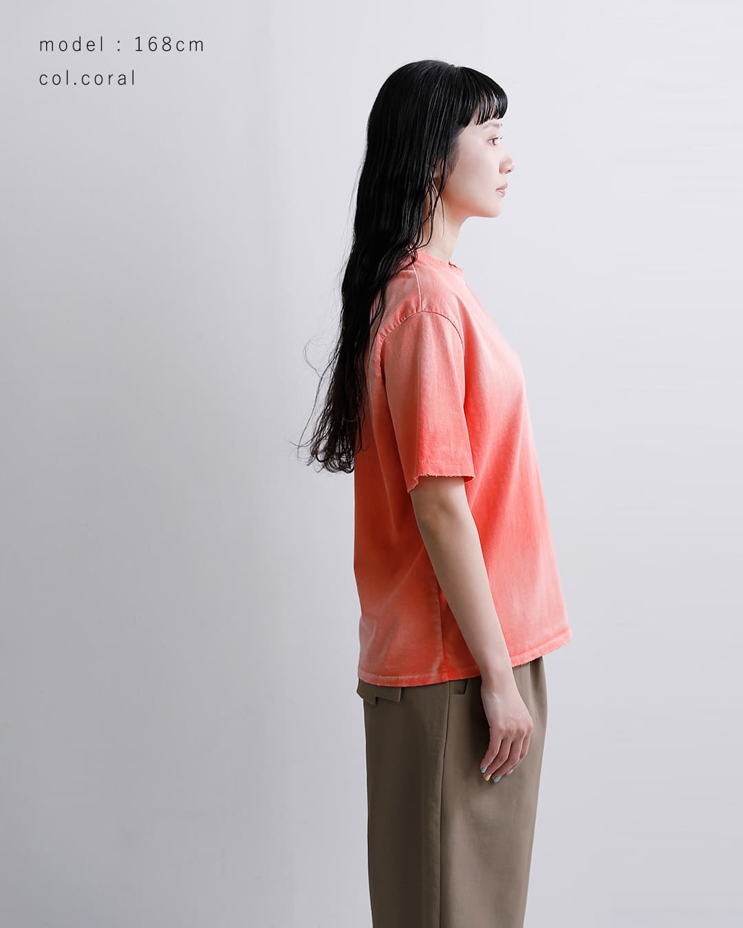 MOOJIMOOJI(ムージームージー)オーバー サイズ クロップ エイジド Tシャツ “OVERSIZE CROP T-SHIRTS AGED” moo-26s-8