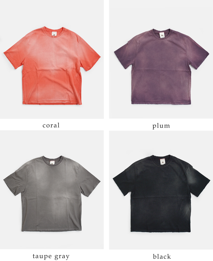 MOOJIMOOJI(ムージームージー)オーバー サイズ クロップ エイジド Tシャツ “OVERSIZE CROP T-SHIRTS AGED” moo-26s-8