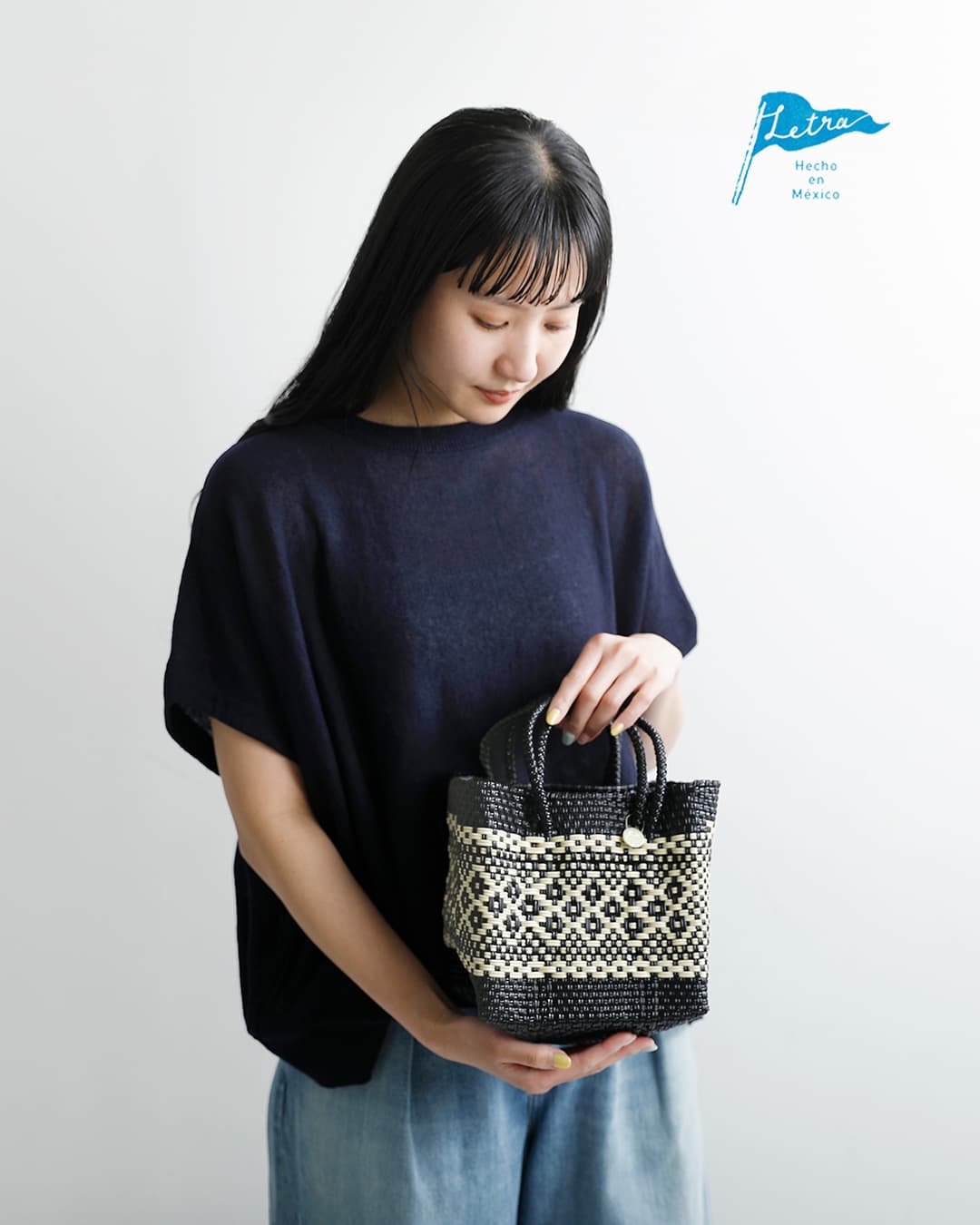 Letraメルカドバッグ ダイス “MOSAIC / MIMOSA” mos-mim