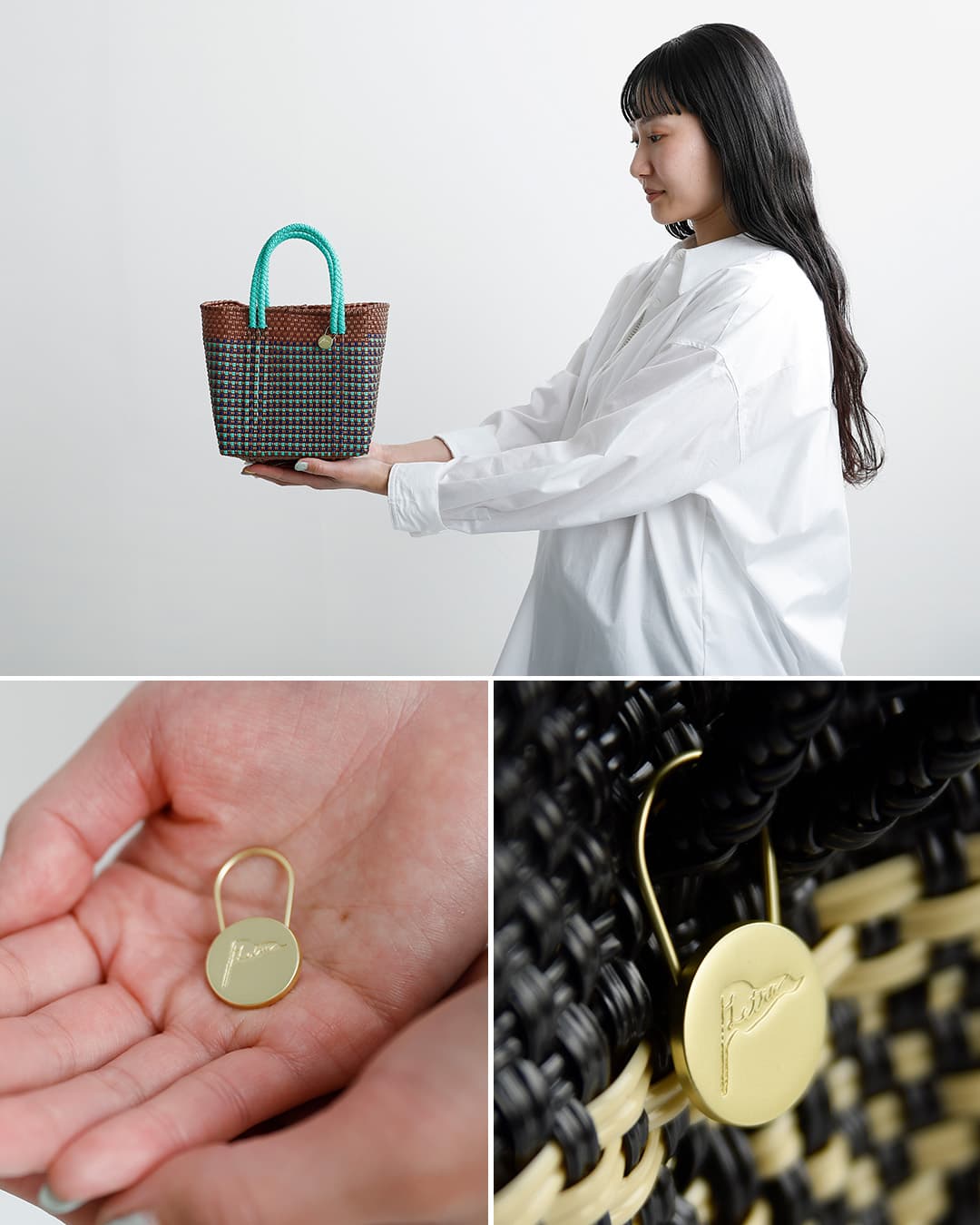 Letraメルカドバッグ ダイス “MOSAIC / MIMOSA” mos-mim