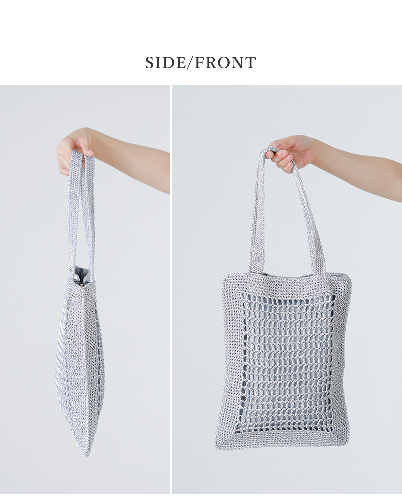 CACHELLIE(カシェリエ)メタリックフラットトートバッグMETALLICFLATTOTEmtl-flat-tote