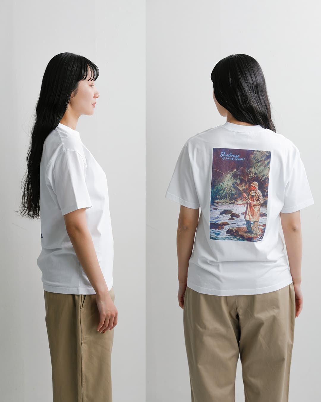 Barbour(バブアー)コットン グラフィック オーバーサイズ Tシャツ GRAPHIC OS T-SHIRT mts1575-1577