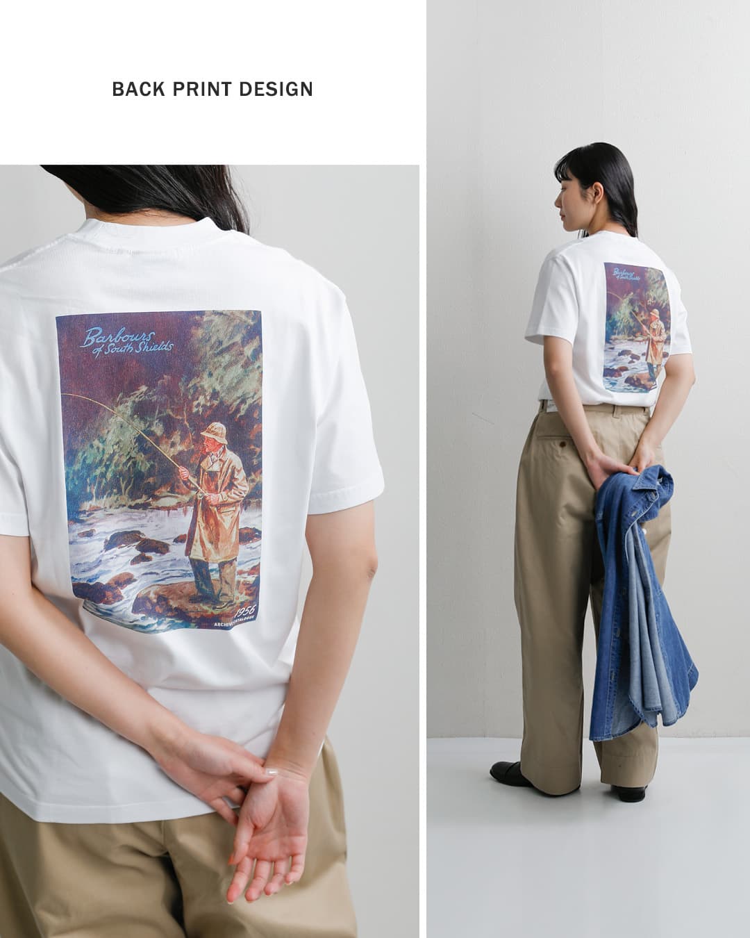 Barbour(バブアー)コットン グラフィック オーバーサイズ Tシャツ GRAPHIC OS T-SHIRT mts1575-1577