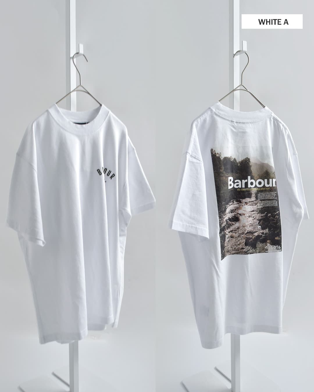 Barbour(バブアー)コットン グラフィック オーバーサイズ Tシャツ GRAPHIC OS T-SHIRT mts1575-1577