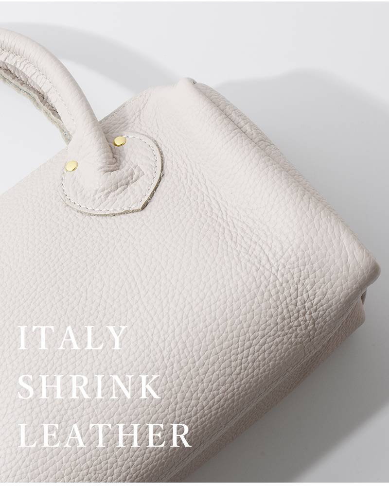 MARINE DAY(マリンデイ)イタリーシュリンクレザーハンドバッグ“MULDAUR”muldaur