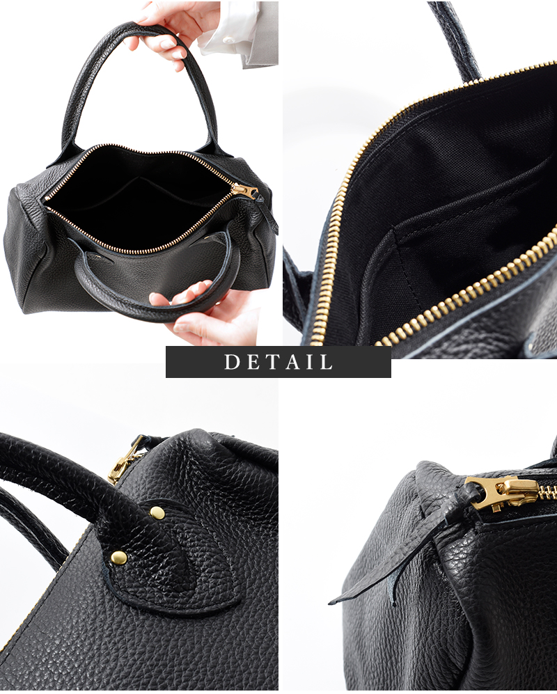 MARINE DAY(マリンデイ)イタリーシュリンクレザーハンドバッグ“MULDAUR”muldaur