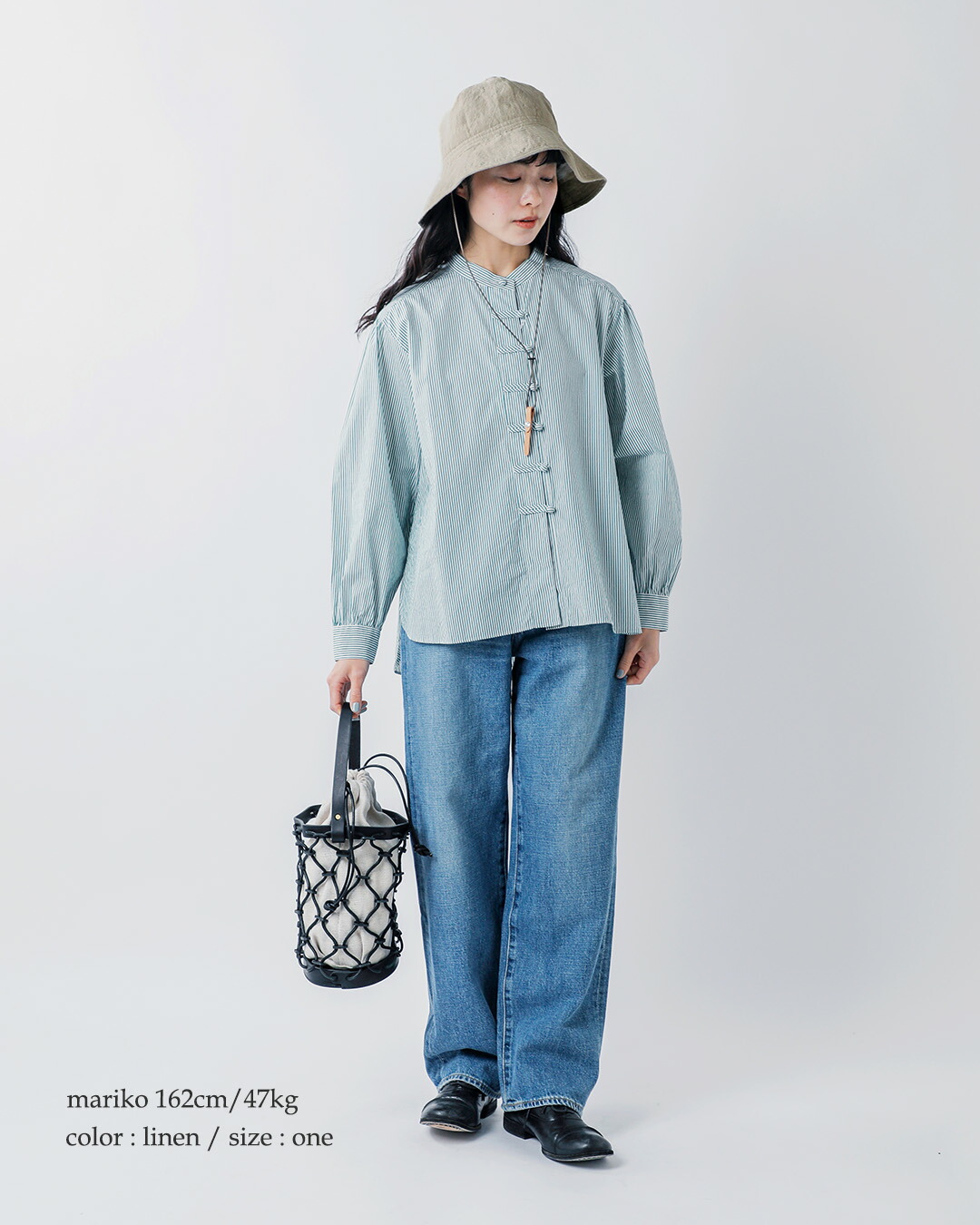 Nine Tailorベルギーリネン ハット Canna Hat n-1074