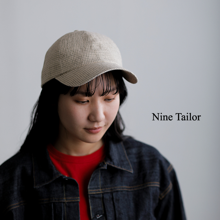 Nine Tailor(ナインテイラー)リネンコットンベースボールキャップ“HorsetailCap”n-1605
