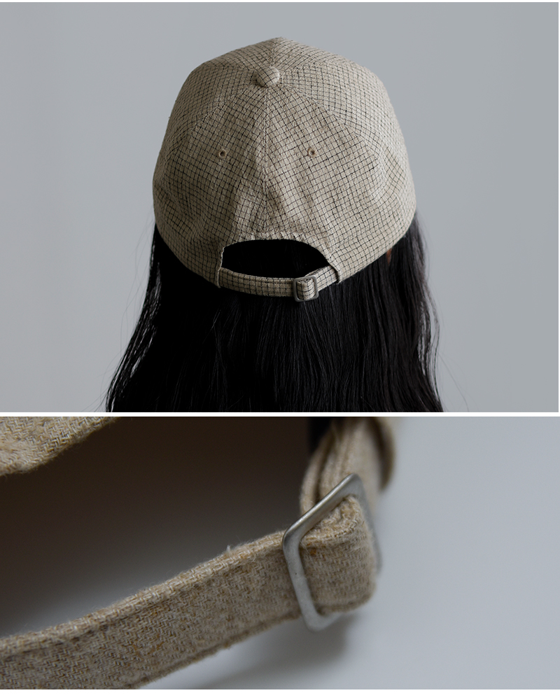 Nine Tailor(ナインテイラー)リネンコットンベースボールキャップ“HorsetailCap”n-1605