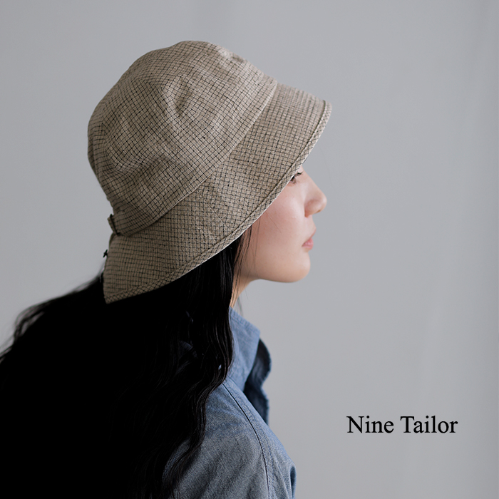 Nine Tailor(ナインテイラー)リネンコットンハット“HorsetailHat”n-1606-same1