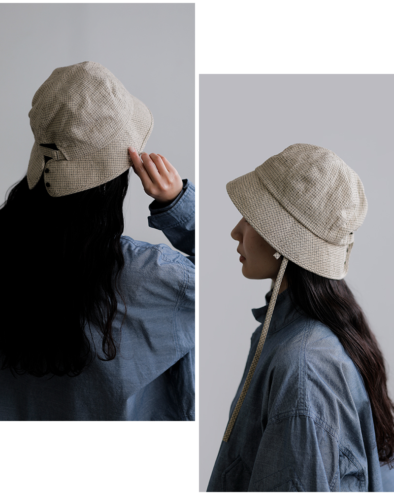 Nine Tailor(ナインテイラー)リネンコットンハット“HorsetailHat”n-1606-same1