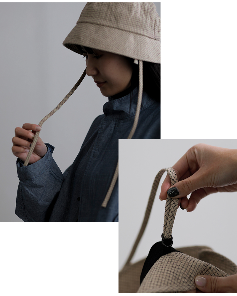 Nine Tailor(ナインテイラー)リネンコットンハット“HorsetailHat”n-1606-same1