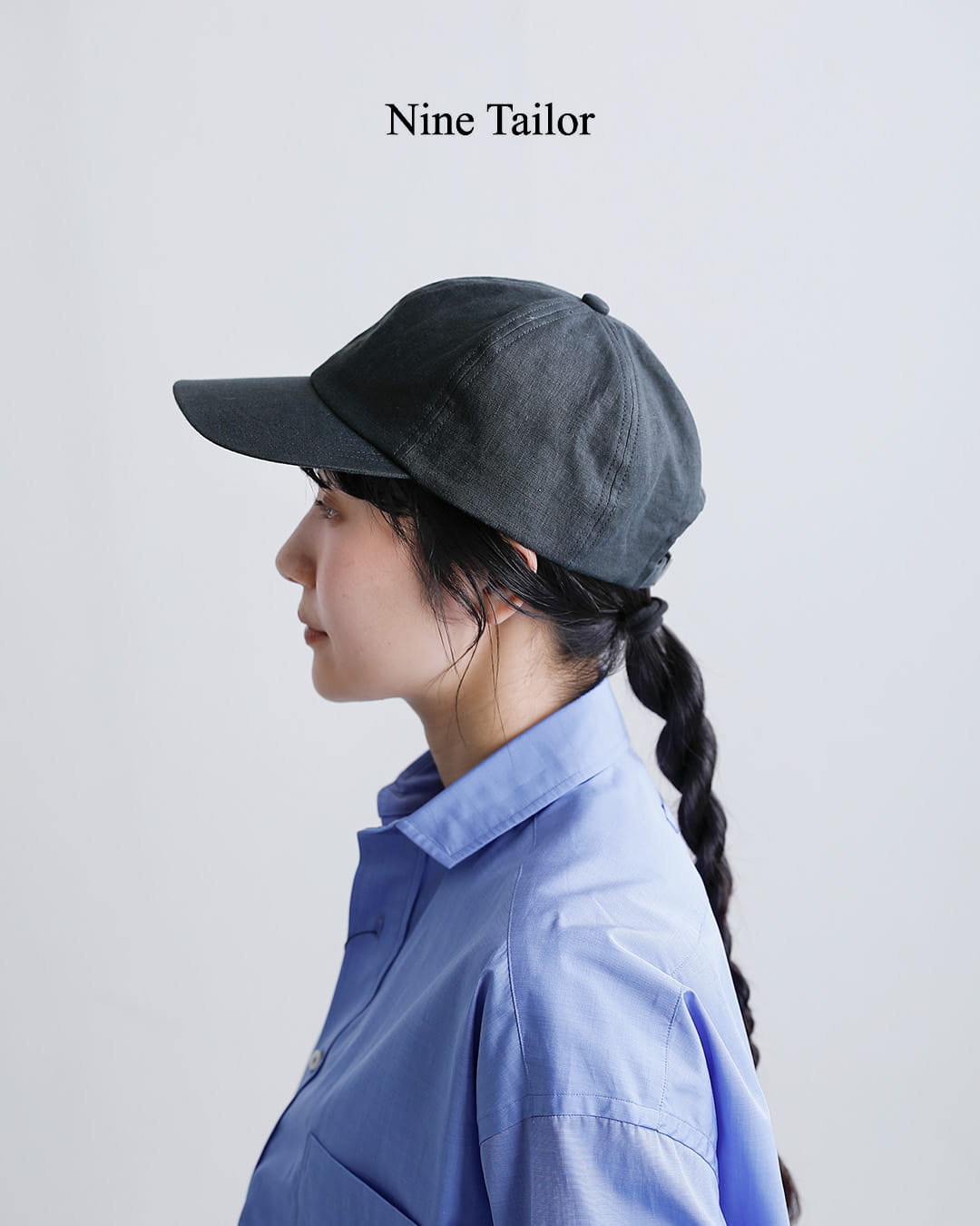 Nine Tailorリネン スマイリーキャップ Catnip Cap n-1619