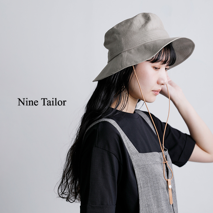 Nine Tailor(ナインテイラー)コットンリネン ハット “Cockspur Hat” n-1621