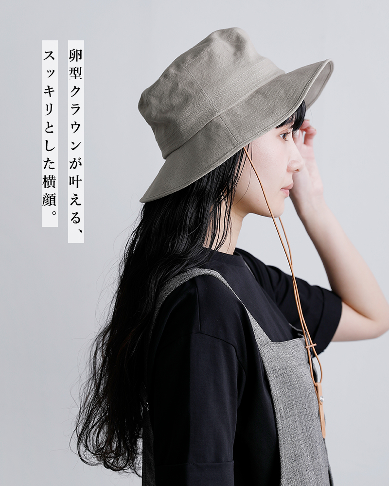 Nine Tailor(ナインテイラー)コットンリネン ハット “Cockspur Hat” n-1621