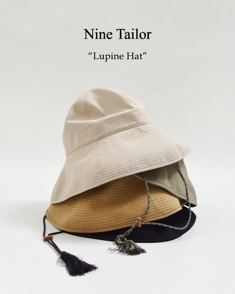 Nine Tailor(ナインテイラー)ストラップ付 ハット “Lupine Hat” n-1633