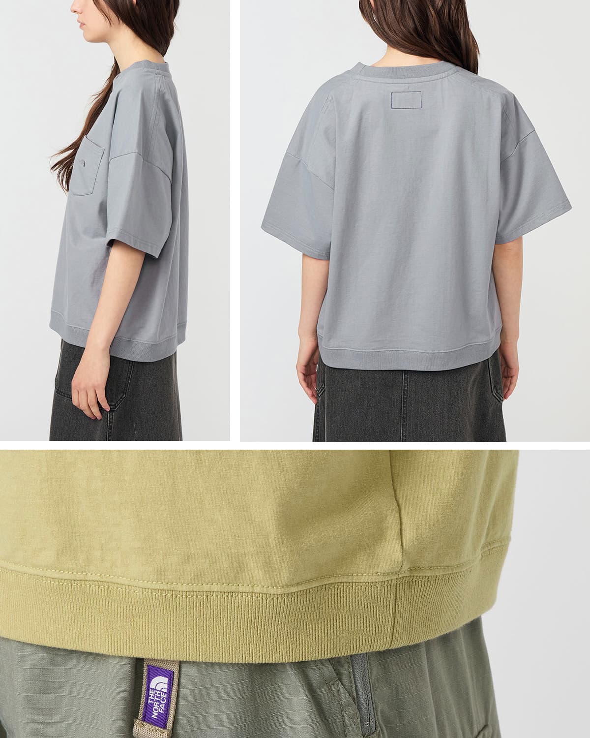 THE NORTH FACE PURPLE LABELハイバルキー ポケット Ｔシャツ High Bulky Pocket Tee n25sh056