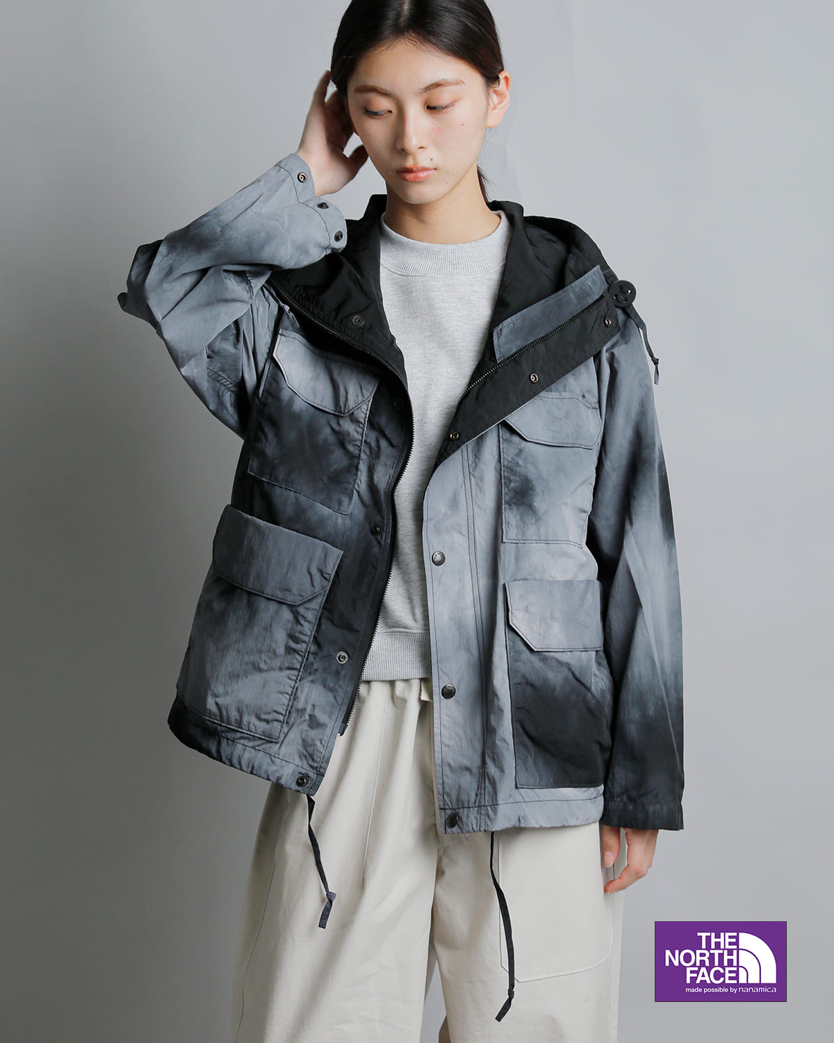 THE NORTH FACE PURPLE LABELアンイーブンダイ フィールド マウンテンパーカ Uneven Dyed Field Mountain Parka n26sa028