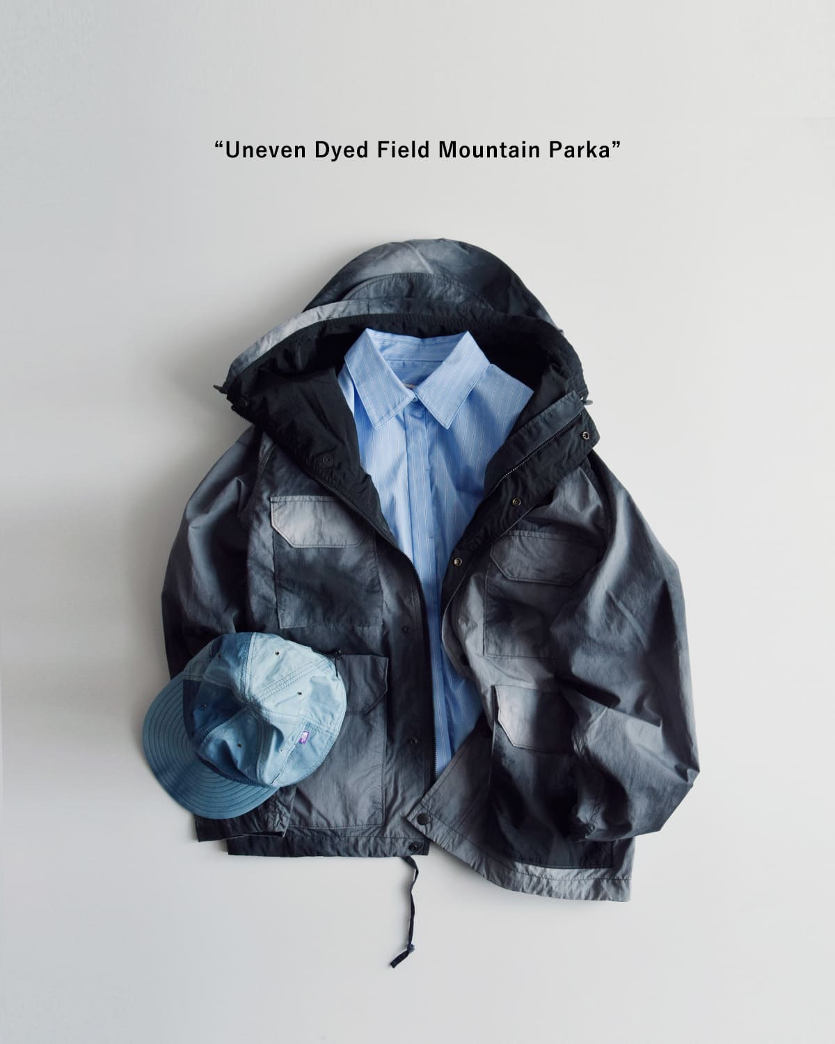 THE NORTH FACE PURPLE LABELアンイーブンダイ フィールド マウンテンパーカ Uneven Dyed Field Mountain Parka n26sa028