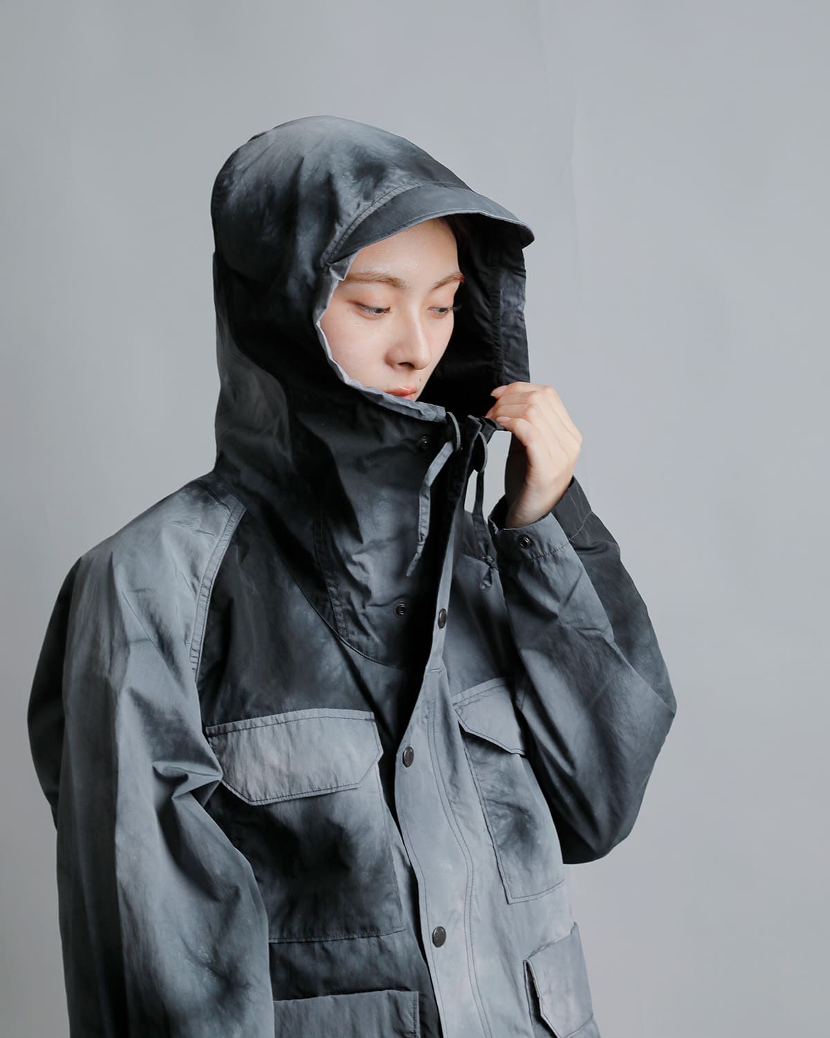 THE NORTH FACE PURPLE LABELアンイーブンダイ フィールド マウンテンパーカ Uneven Dyed Field Mountain Parka n26sa028