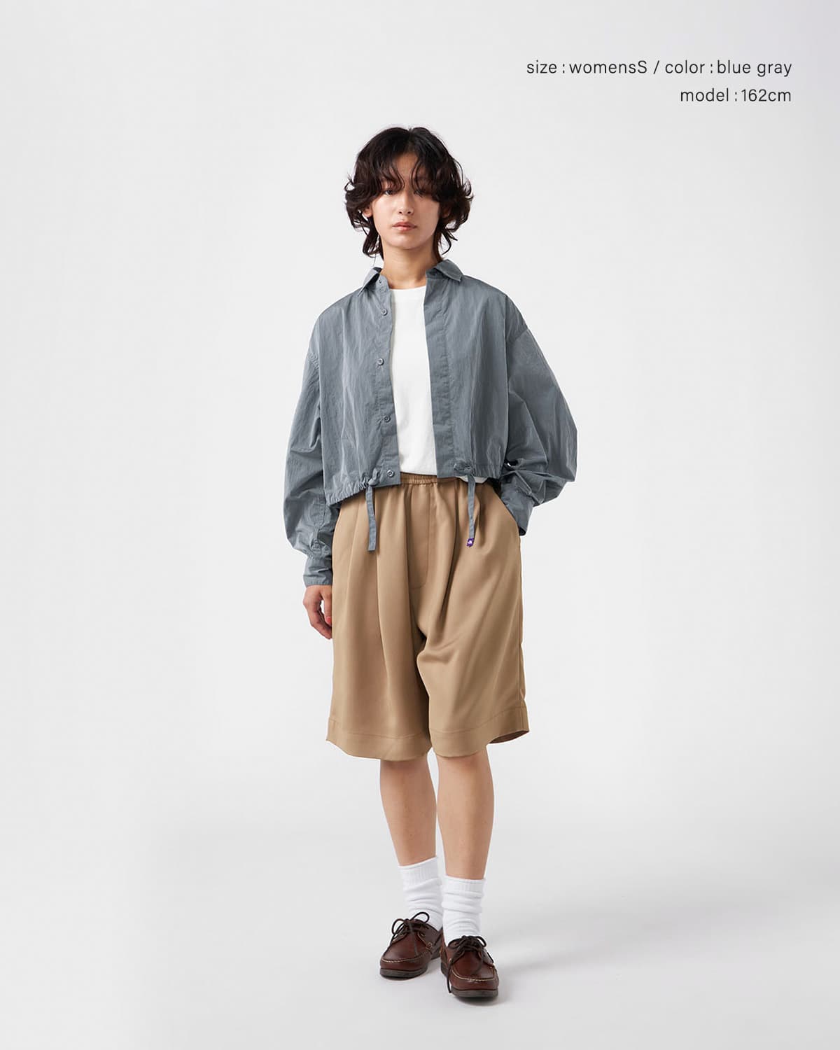 THE NORTH FACE PURPLE LABELナイロンタフタ フィールド クロップド シャツジャケット Nylon Taffeta Field Cropped Shirt Jacket n26sa036