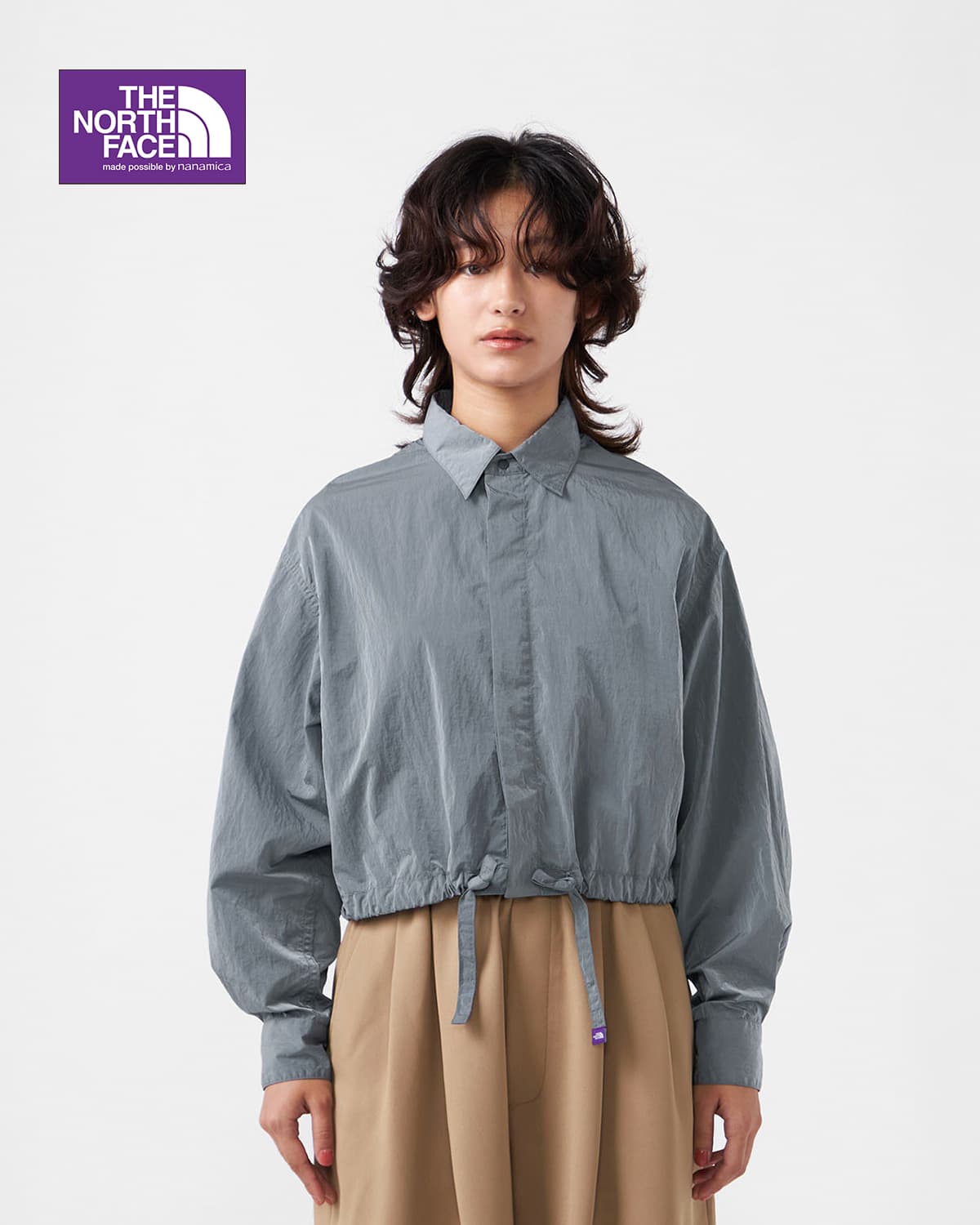 THE NORTH FACE PURPLE LABELナイロンタフタ フィールド クロップド シャツジャケット Nylon Taffeta Field Cropped Shirt Jacket n26sa036