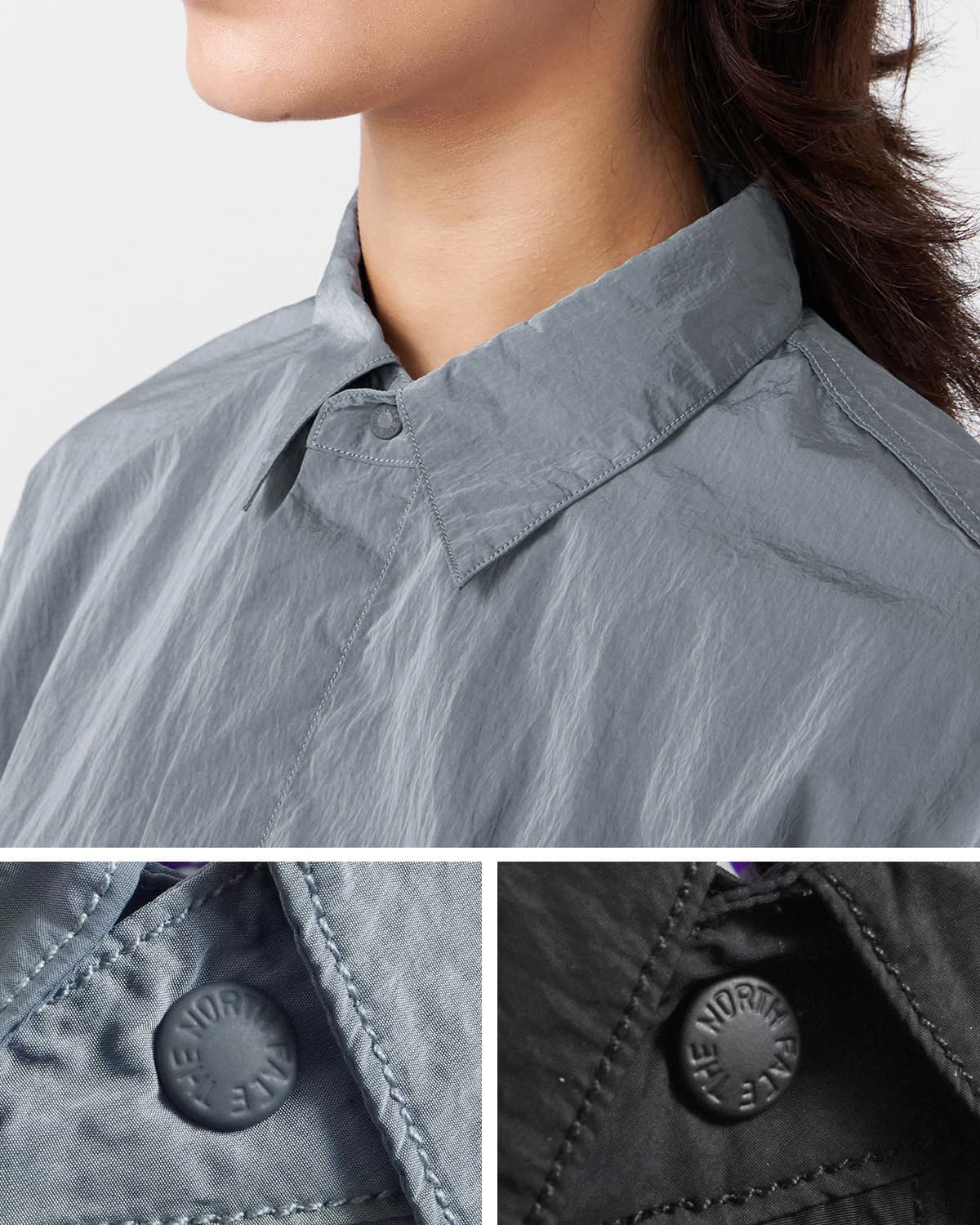 THE NORTH FACE PURPLE LABELナイロンタフタ フィールド クロップド シャツジャケット Nylon Taffeta Field Cropped Shirt Jacket n26sa036